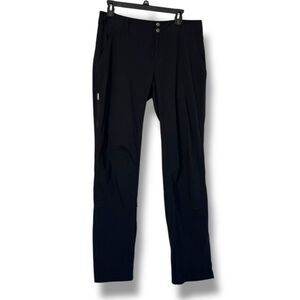 Columbia Women’s Omni Shield Hiking Pants Straight Leg Black Sz 14 Mid Rise